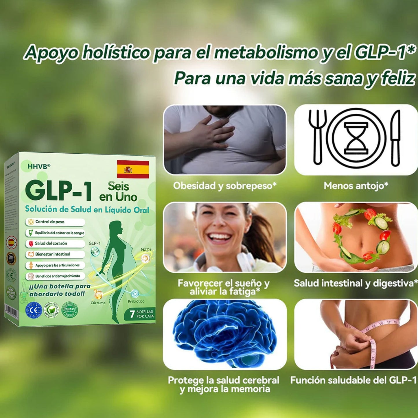 🔥Tienda Oficial | 𝙃𝐻𝑉𝖡®✨𝑺𝒐𝒍𝒖𝒄𝒊ó𝒏 𝒐𝒓𝒂𝒍 𝒍í𝒒𝒖𝒊𝒅𝒂 𝑮𝑳𝑷-1 𝒔𝒆𝒊𝒔 𝒆𝒏 𝒖𝒏𝒐 (Solo una dosis al día, cambios visibles en 7 días) 🌿 Para obesidad, salud cardiovascular, diabetes, apnea del sueño, problemas articulares y más
